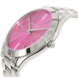  Shop Authentic Michael Kors Slim Runway Quartz Pink Dial Silver Steel Strap Watch For Women - MK3291 - Luxxuri