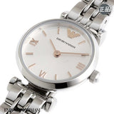  Shop Authentic Emporio Armani Gianni T Bar Quartz Silver Dial Silver Steel Strap Watch For Women - AR1935 - Luxxuri