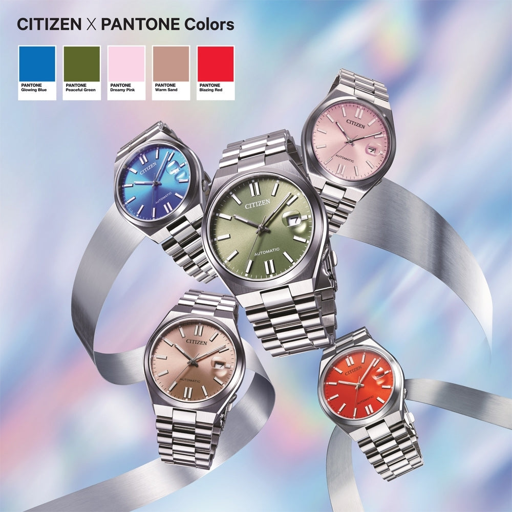  Shop Authentic Citizen x Pantone Automatic Dreamy Pink Dial Silver Steel Strap Watch For Men - NJ0158-89X - Luxxuri