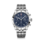  Shop Authentic Breitling Avi Chronograph 42 Tribute to Vought F4U Corsair Blue Dial Silver Steel Strap Watch for Men - A233801A1C1A1 - Luxxuri