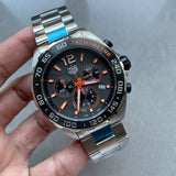  Shop Authentic Tag Heuer Formula 1 Chronograph Ceramic Black Dial Silver Steel Strap Watch for Men - CAZ101AH.BA0842 - Luxxuri