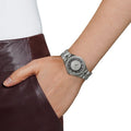 Marc Jacobs Henry White Dial Silver Steel Strap Watch for Women - MBM3291