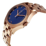  Shop Authentic Marc Jacobs Henry Blue Dial Rose Gold Steel Strap Watch for Women - MBM3213 - Luxxuri