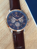  Shop Authentic Tommy Hilfiger Keagan Chronograph Blue Dial Brown Leather Strap Watch for Men - 1791290 - Luxxuri