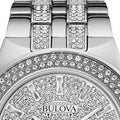  Shop Authentic Bulova Crystal Pave Silver Dial Silver Steel Strap Watch for Men - 96B235 - Luxxuri