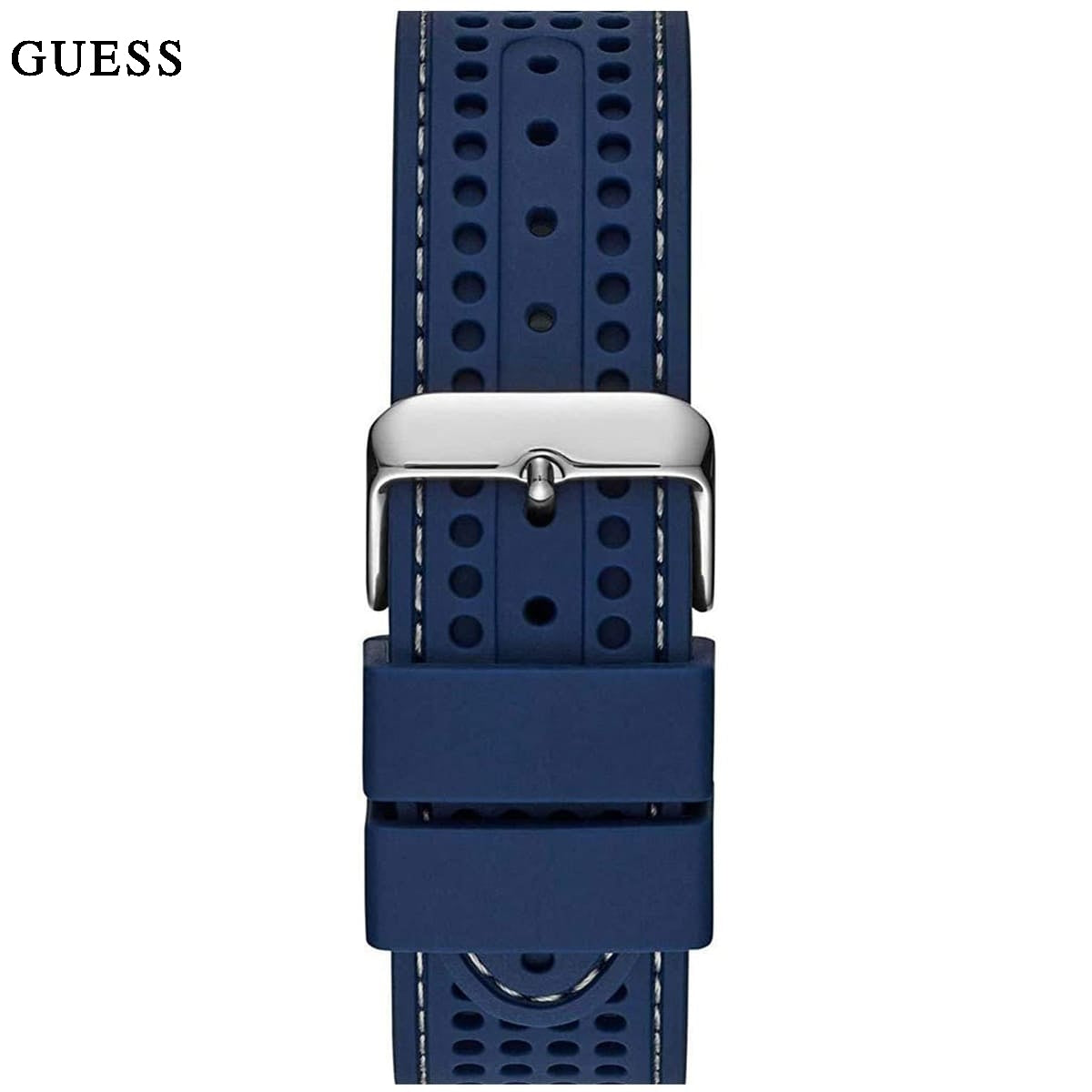  Shop Authentic Guess Fleet Chronograph Black Dial Blue Rubber Strap Watch for Men - W0971G2 - Luxxuri
