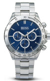  Shop Authentic Hugo Boss Ikon Blue Dial Silver Steel Strap Watch for Men - 1512963 - Luxxuri