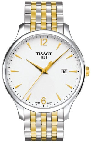  Shop Authentic Tissot T Classic Tradition White Dial Two Tone Mesh Bracelet Watch for Women - T063.210.22.037.00 - Luxxuri
