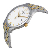  Shop Authentic Tissot T Classic Tradition White Dial Two Tone Mesh Bracelet Watch for Women - T063.210.22.037.00 - Luxxuri
