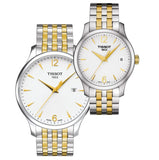  Shop Authentic Tissot T Classic Tradition White Dial Two Tone Mesh Bracelet Watch For Men - T063.610.22.037.00 - Luxxuri