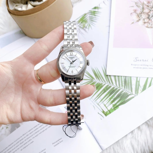  Shop Authentic Tissot Ballade Powermatic 80 Automatic Mother of Pearl Dial Silver Steel Strap Watch For Women - T108.208.11.117.00 - Luxxuri