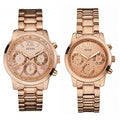  Shop Authentic Guess Mini Sunrise Chronograph Quartz Rose Gold Dial Rose Gold Steel Strap Watch For Women - W0448L3 - Luxxuri