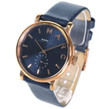  Shop Authentic Marc Jacobs Baker Navy Blue Dial Navy Blue Leather Strap Watch for Women - MBM1329 - Luxxuri
