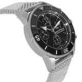  Shop Authentic Breitling Superocean Heritage Chronograph 44 Black Dial Silver Mesh Bracelet Watch for Men - A13313121B1A1 - Luxxuri