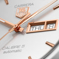  Shop Authentic Tag Heuer Carrera Calibre 5 White Dial Silver Steel Strap Watch for Men - WAR201D.BA0723 - Luxxuri