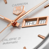  Shop Authentic Tag Heuer Carrera Calibre 5 White Dial Silver Steel Strap Watch for Men - WAR201D.BA0723 - Luxxuri