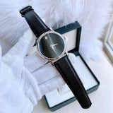  Shop Authentic Movado Museum Black Dial Black Leather Strap Watch For Men - 2100002 - Luxxuri