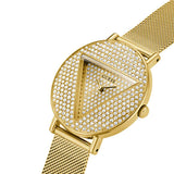  Shop Authentic Guess Iconic Diamonds Gold Dial Gold Mesh Bracelet Watch For Women - GW0477L2 - Luxxuri