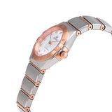  Shop Authentic Omega Constellation Manhattan Quartz Diamonds Mother of Pearl Dial Two Tone Steel Strap Watch for Women - 131.20.25.60.55.001 - Luxxuri
