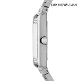  Shop Authentic Emporio Armani Empire Mother of Pearl Dial Silver Steel Strap Watch For Women - AR11625 - Luxxuri