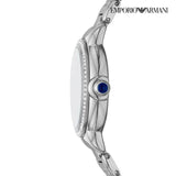  Shop Authentic Emporio Armani Mia Three Hand Crystals Blue Dial Silver Steel Strap Watch For Women - AR11630 - Luxxuri