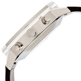  Shop Authentic Calvin Klein Post Minimal Chronograph Black Dial Black Leather Strap Watch for Men - K7627107 - Luxxuri