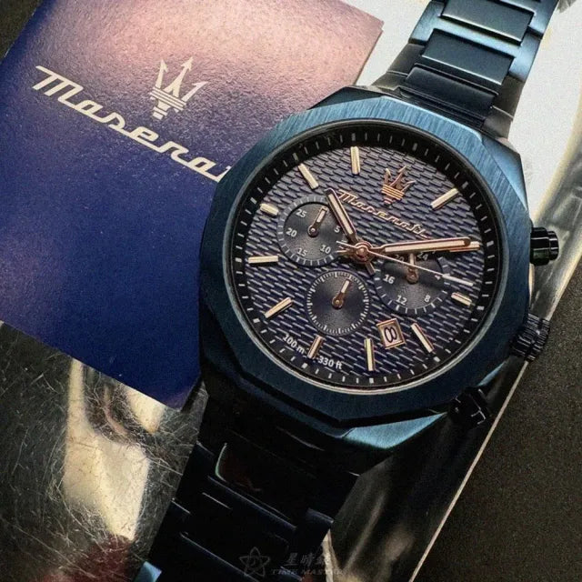  Shop Authentic Maserati Stile Chronograph Blue Dial Blue Steel Strap Watch For Men - R8873642008 - Luxxuri