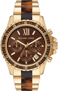 Shop Authentic Michael Kors Everest Chronograph Brown Dial Two Tone Steel Strap Watch For Women - MK6973 - Luxxuri