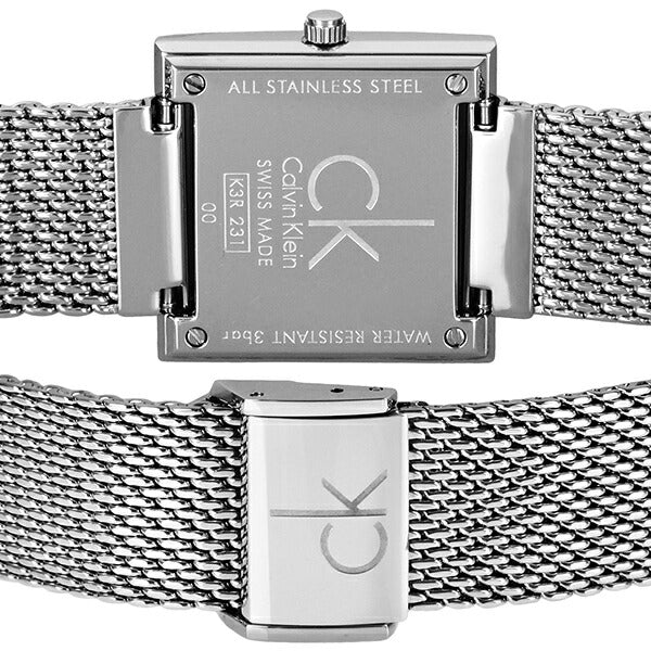  Shop Authentic Calvin Klein Mark Black Dial Silver Mesh Bracelet Watch for Women - K3R23121 - Luxxuri