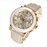  Shop Authentic Burberry Chronograph Rose Gold Dial Beige Leather Strap Watch for Women - BU9704 - Luxxuri