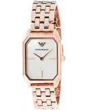  Shop Authentic Emporio Armani Giola White Mother of Pearl Dial Rose Gold Steel Strap Watch For Women - AR11147 - Luxxuri