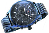  Shop Authentic Tommy Hilfiger Gavin Chronograph Blue Dial Blue Mesh Bracelet Watch for Men - 1791471 - Luxxuri