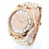  Shop Authentic Marc Jacobs Henry Rose Gold Dial Rose Gold Steel Strap Watch for Women - MBM3207 - Luxxuri
