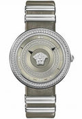  Shop Authentic Versace V Metal Icon Silver Dial Silver & Grey Strap Watch for Women - VLC120016 - Luxxuri