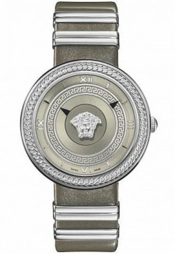  Shop Authentic Versace V Metal Icon Silver Dial Silver & Grey Strap Watch for Women - VLC120016 - Luxxuri