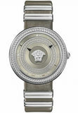  Shop Authentic Versace V Metal Icon Silver Dial Silver & Grey Strap Watch for Women - VLC120016 - Luxxuri