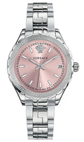  Shop Authentic Versace Hellenyium Pink Dial Silver Steel Strap Watch for Women - V12010015 - Luxxuri