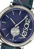  Shop Authentic Versace V-Circle The Clans Edition Blue Dial Blue & Green Leather Strap Watch for Women  - VEBQ00118 - Luxxuri