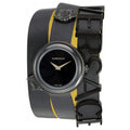  Shop Authentic Versace V-Flare Quartz Black Dial Black Leather Strap Watch for Women - VEBN00518 - Luxxuri