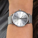  Shop Authentic Armani Exchange Lola Analog Silver Dial Silver Mesh Strap Watch For Women - AX5535 - Luxxuri
