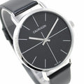  Shop Authentic Calvin Klein Evan Black Dial Black Leather Strap Watch for Men - K7B211CZ - Luxxuri