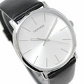  Shop Authentic Calvin Klein Posh Silver Dial Black Leather Strap Watch for Men - K8Q311C6 - Luxxuri
