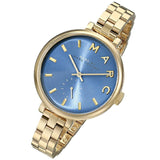  Shop Authentic Marc Jacobs Sally Blue Dial Gold Steel Strap Watch for Women - MBM3366 - Luxxuri