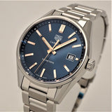  Shop Authentic Tag Heuer Carrera Quartz Blue Dial Silver Steel Strap Watch for Women - WAR1112.BA0601 - Luxxuri