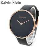  Shop Authentic Calvin Klein Full Moon Black Dial Black Leather Strap Watch for Women - K8Y236C1 - Luxxuri