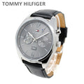 Shop Authentic Tommy Hilfiger Deacan Grey Dial Black Leather Strap Watch for Men - 1791548 - Luxxuri