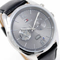  Shop Authentic Tommy Hilfiger Deacan Grey Dial Black Leather Strap Watch for Men - 1791548 - Luxxuri
