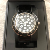  Shop Authentic Marc Jacobs Amy Black Dial Black Leather Strap Watch for Women - MBM1163 - Luxxuri