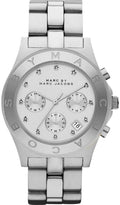 Marc Jacobs Blade White Dial SIlver Steel Strap Watch for Women - MBM3100