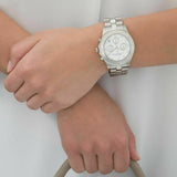  Shop Authentic Marc Jacobs Blade White Dial SIlver Steel Strap Watch for Women - MBM3100 - Luxxuri